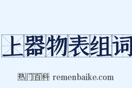 上器物表组词是什么意思的图片